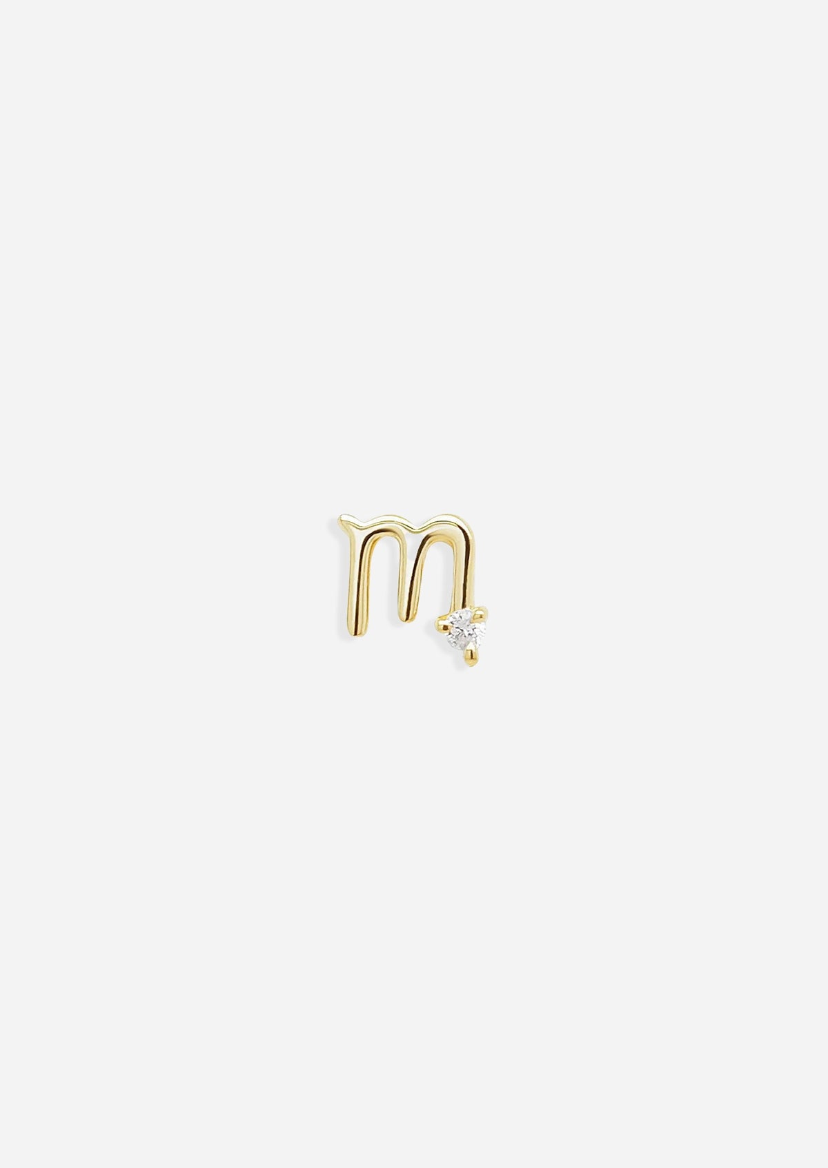 Scorpio Threaded Flat Back Earring
