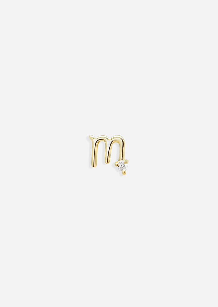 Scorpio Threaded Flat Back Earring