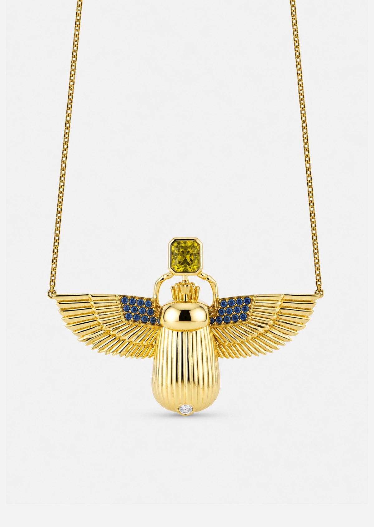 Scarab Necklace - Topaz + Sphene
