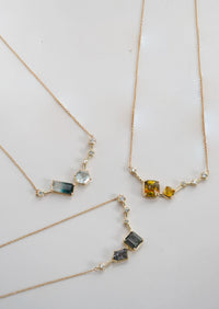 Serotonin Lux Necklace - Yellow Sapphire + Sphene