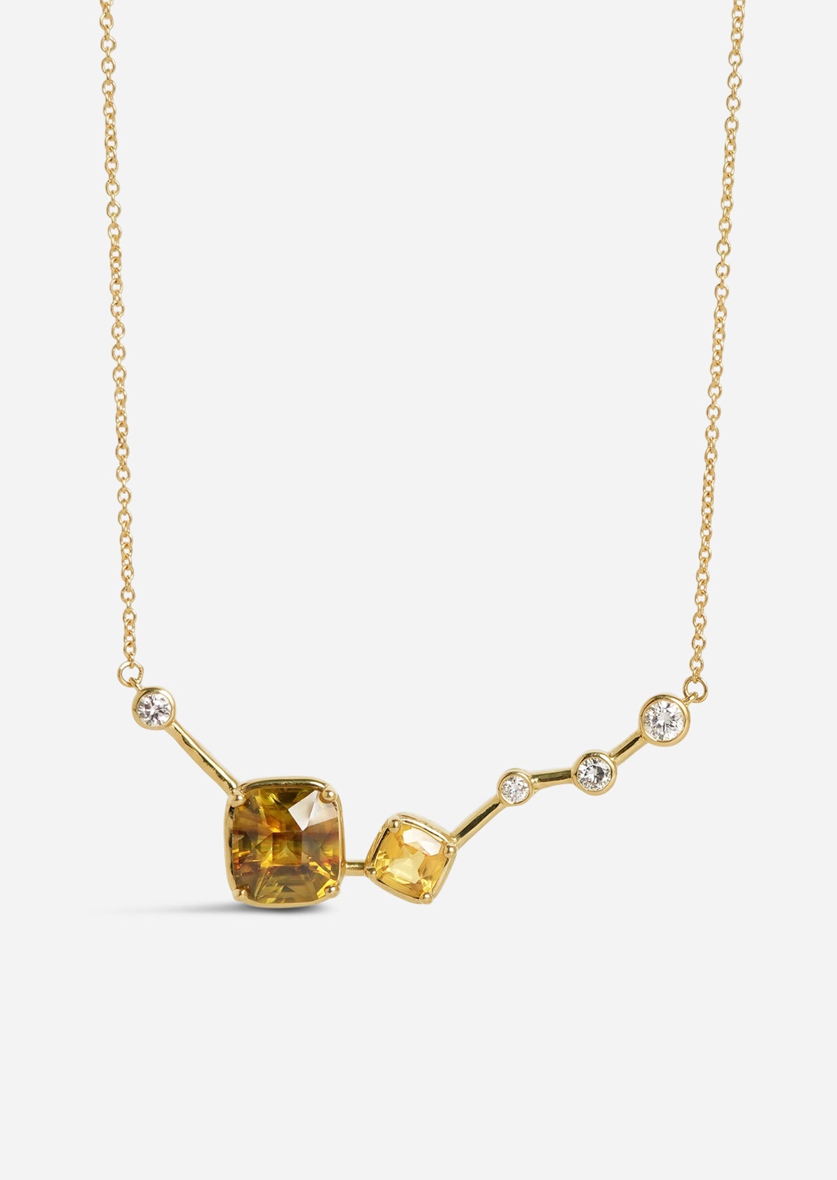 Serotonin Lux Necklace - Yellow Sapphire + Sphene