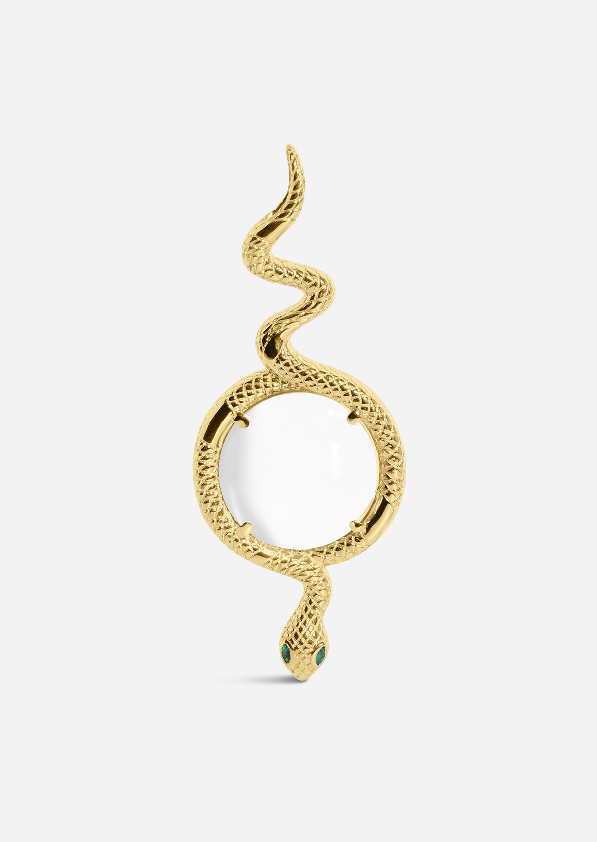 Serpentine Magnifying Glass Pendant