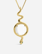 Serpentine Magnifying Glass Pendant