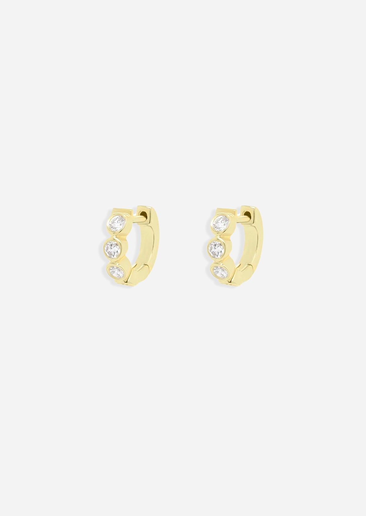 Small Bubble Huggie Hoop | Single