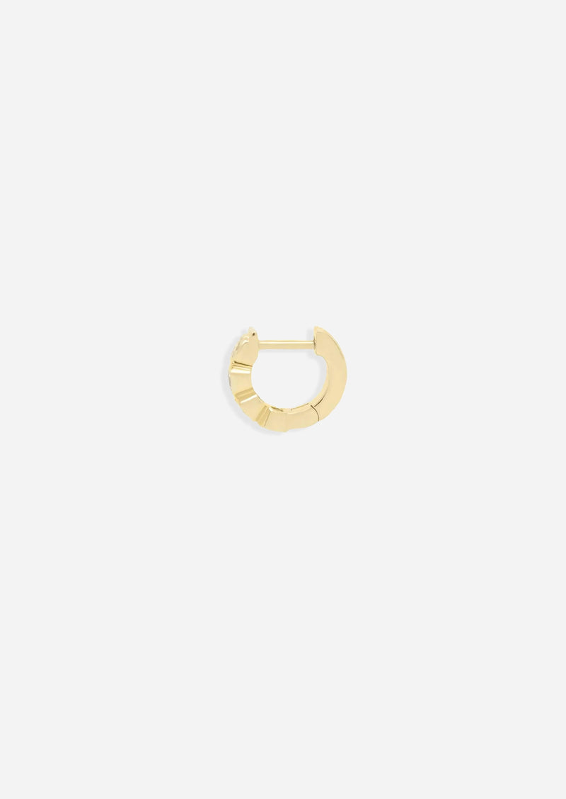 Small Bubble Huggie Hoop | Single