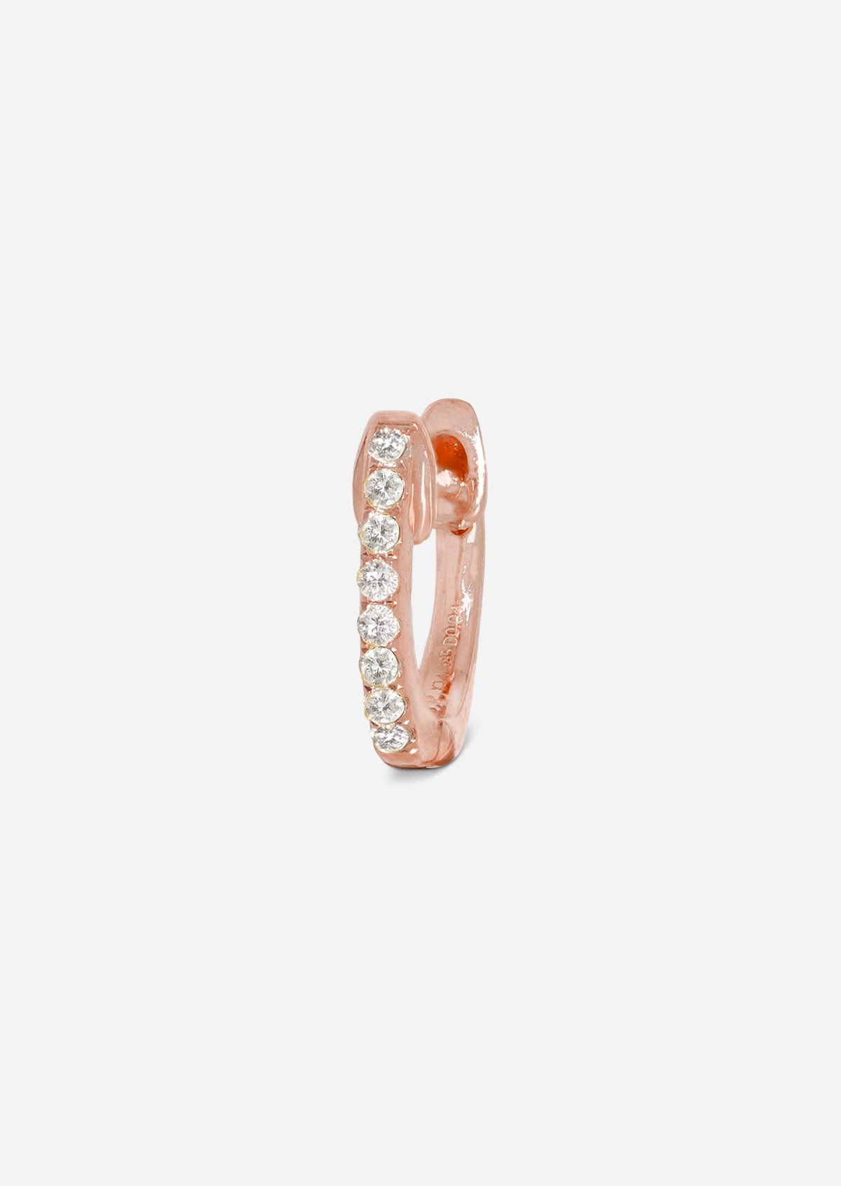 Small Diamond Huggie Hoop | Single