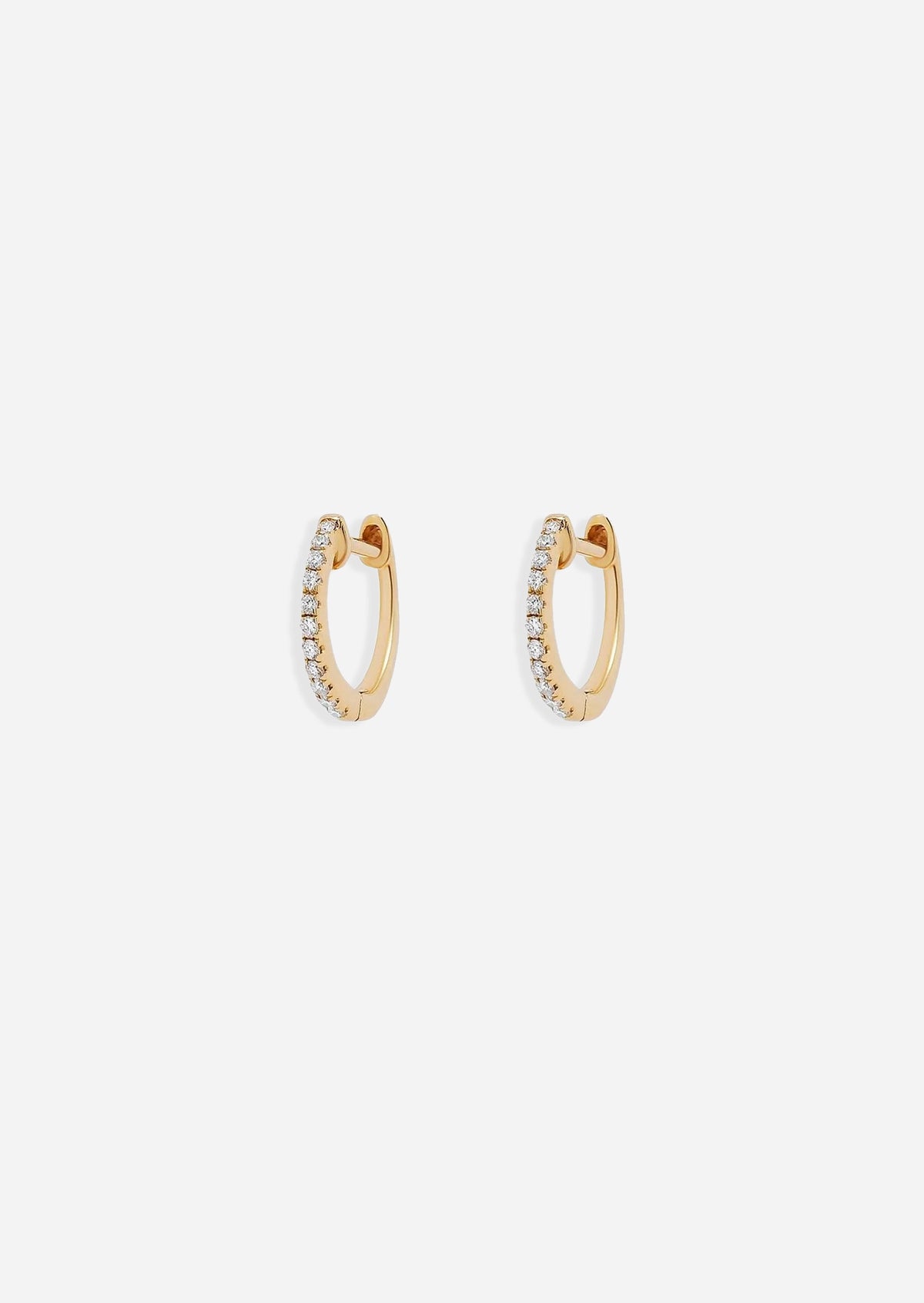 Small Diamond Huggie Hoop | Single