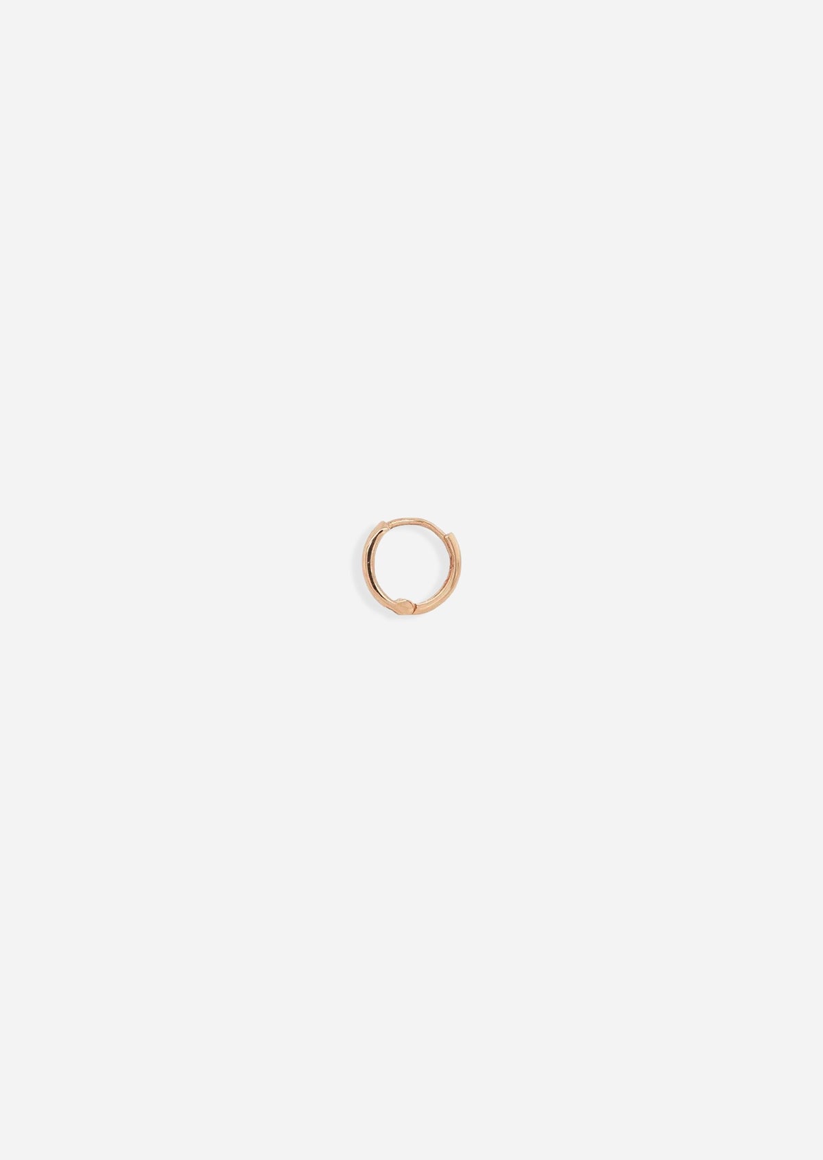 Small Gold Lock Hoop | Single