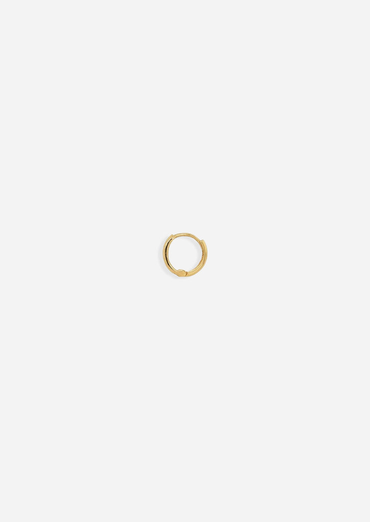 Small Gold Lock Hoop | Single