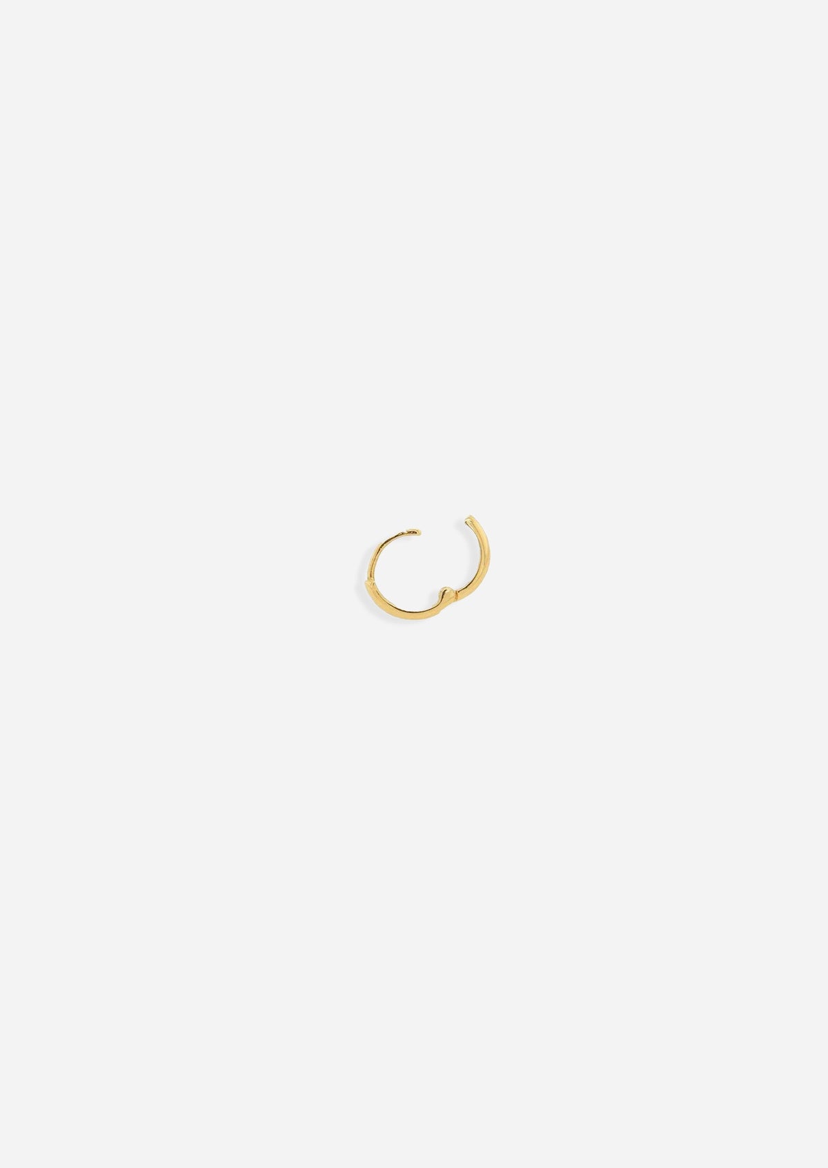 Small Gold Lock Hoop | Single