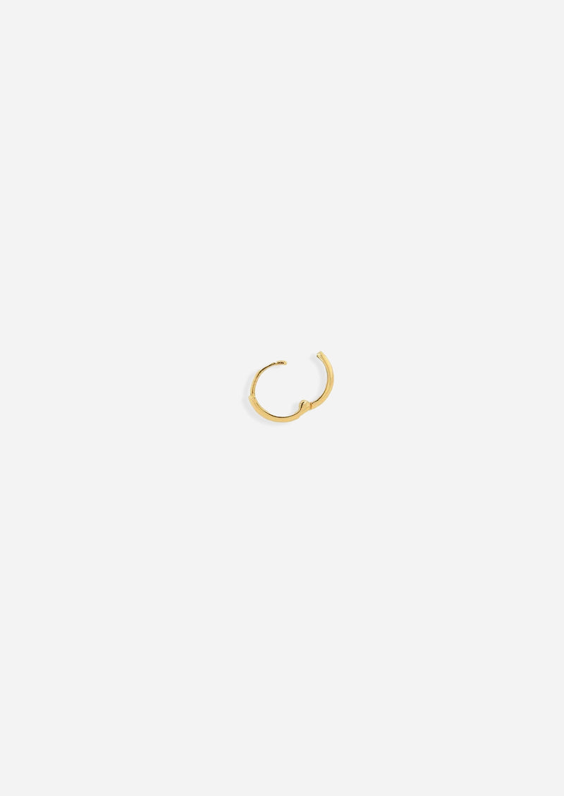 Small Gold Lock Hoop | Single