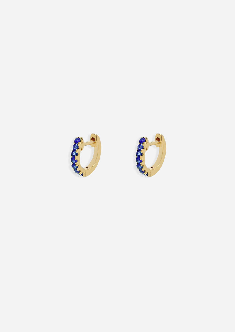 Small Sapphire Huggie Hoop | Single