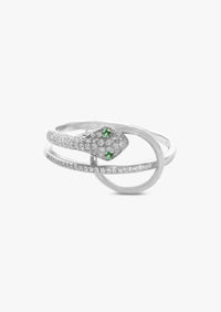 Snake Veve Ring - Emerald