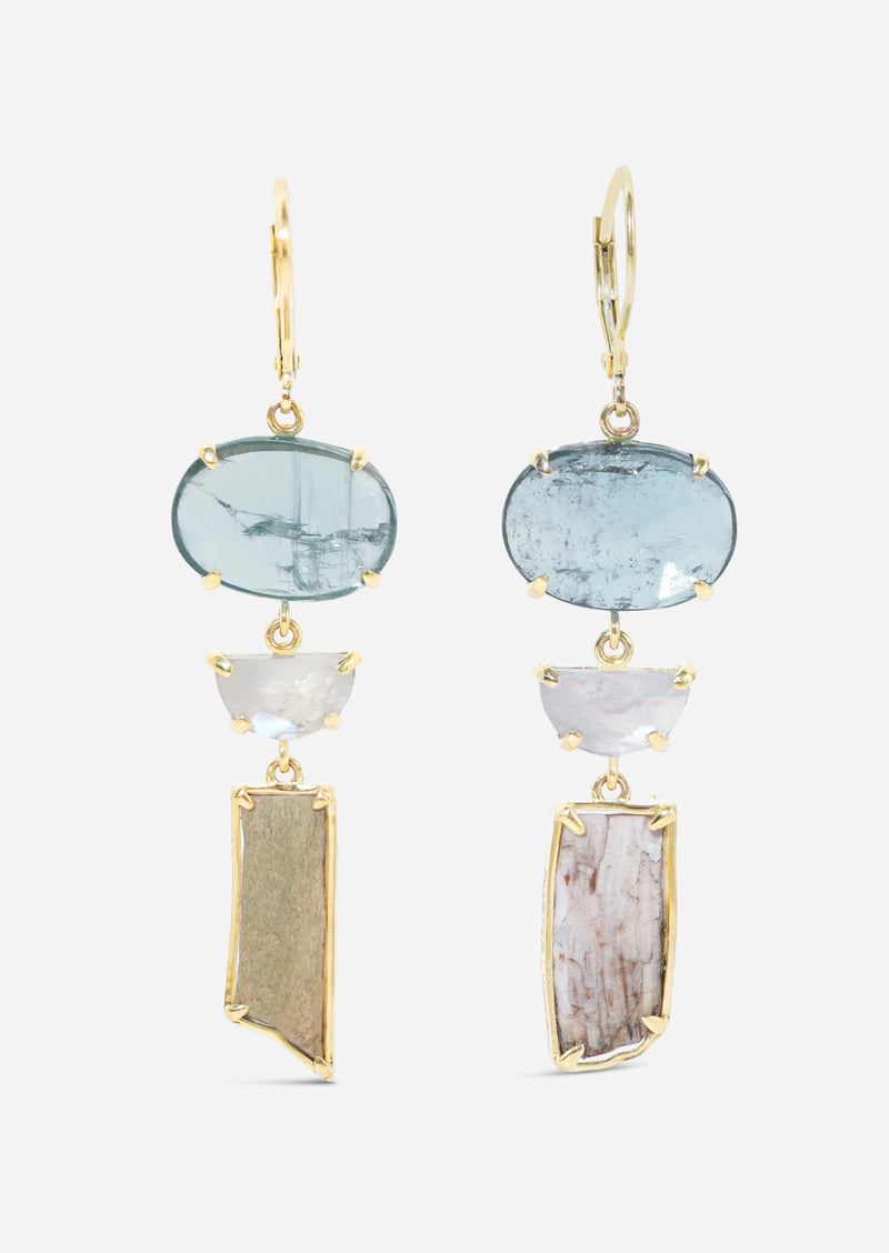 Soft Knock Moonstone Earrings