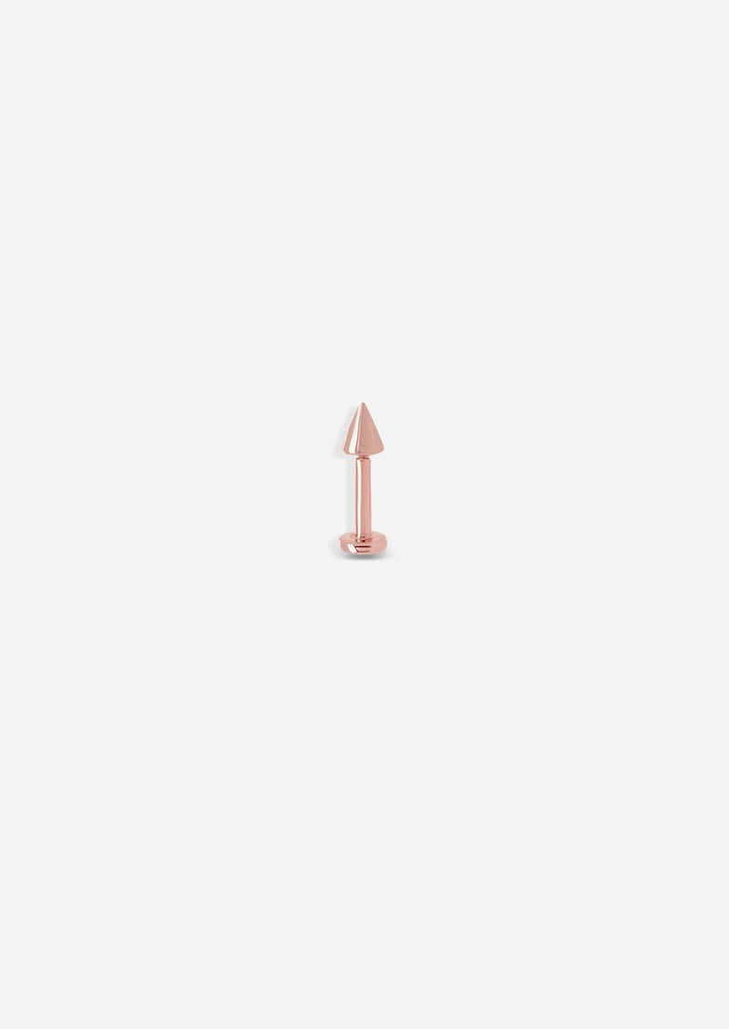 Spike Threaded Flat Back Earring | Single