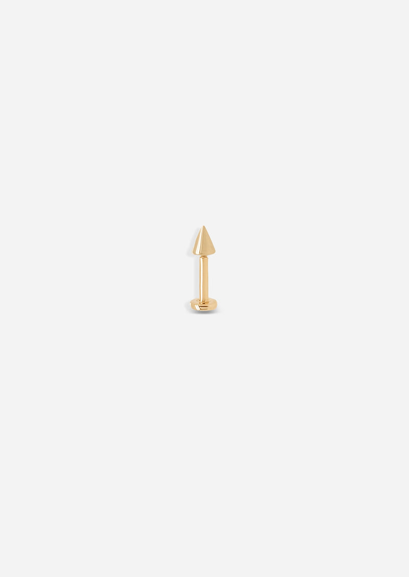 Spike Threaded Flat Back Earring | Single