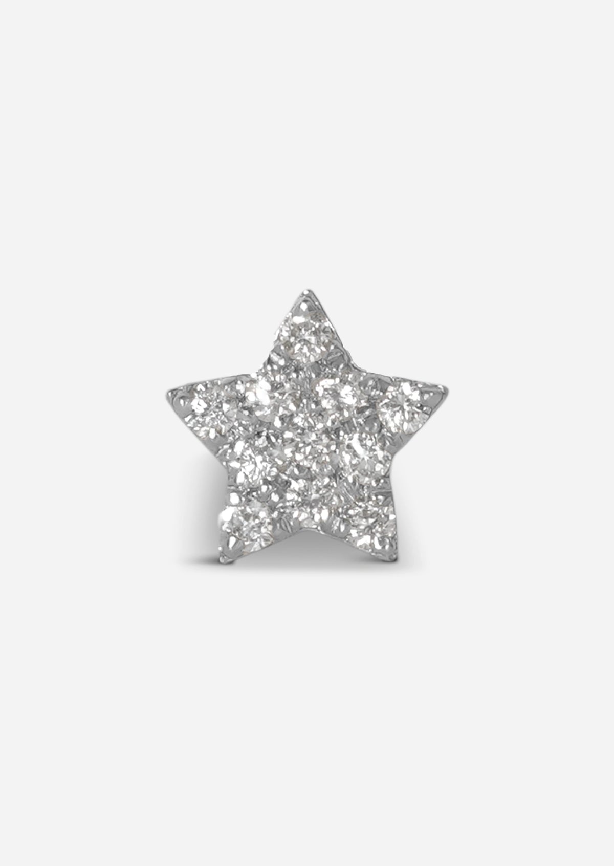 Star Threaded Flat Back Earring | Single