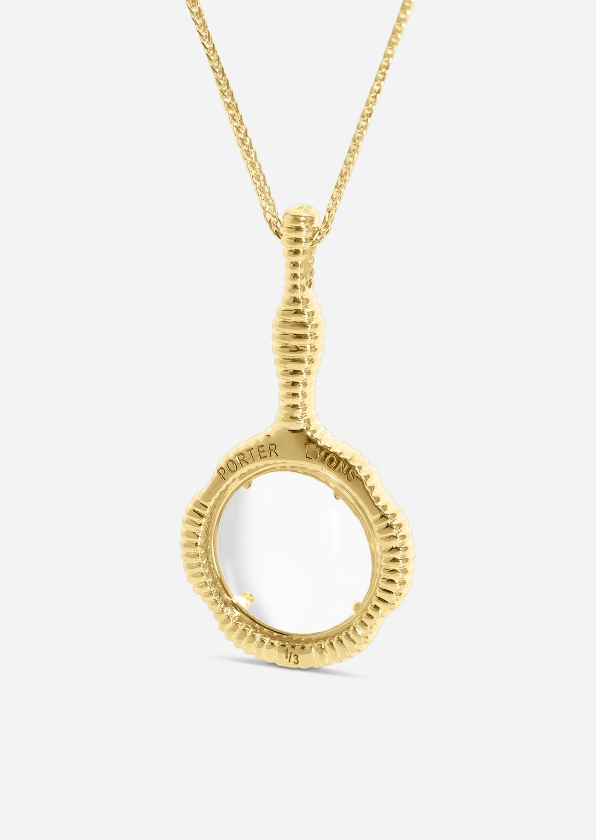 Stepping Stone Magnifying Glass Pendant