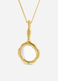 Stepping Stone Magnifying Glass Pendant