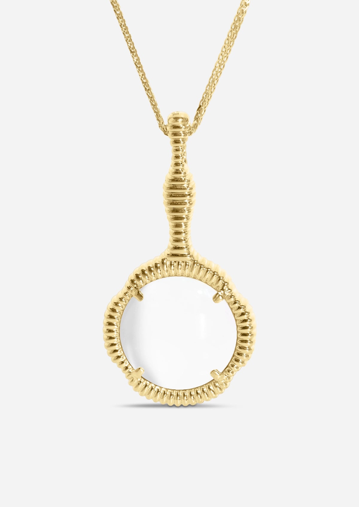 Stepping Stone Magnifying Glass Pendant