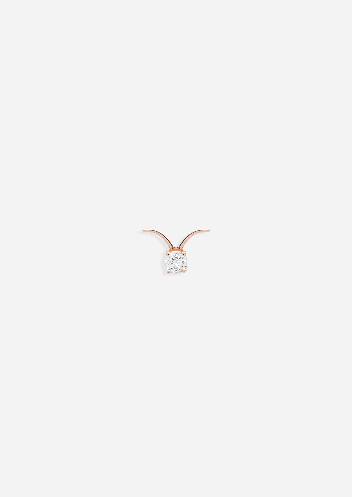 Taurus Threaded Flat Back Earring