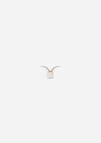Taurus Threaded Flat Back Earring