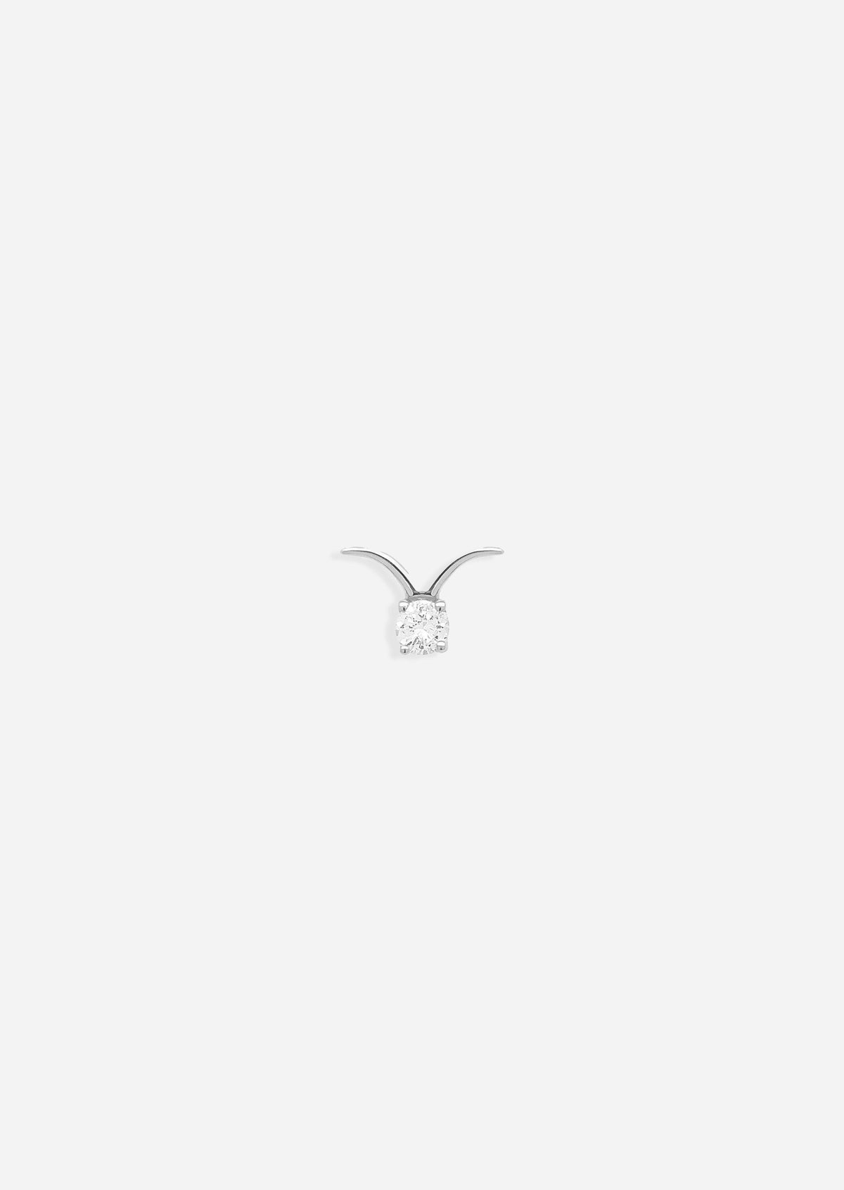 Taurus Threaded Flat Back Earring