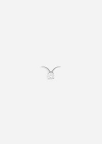 Taurus Threaded Flat Back Earring