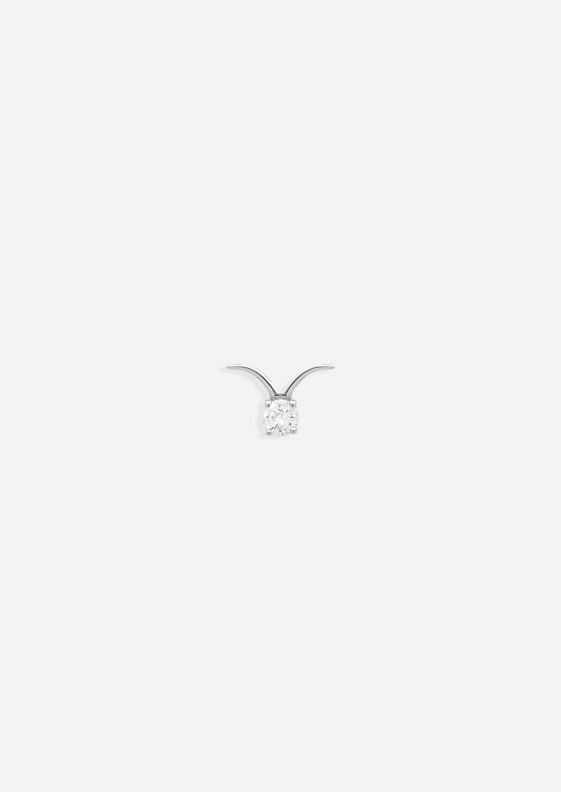 Taurus Threaded Flat Back Earring
