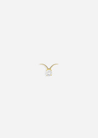 Taurus Threaded Flat Back Earring