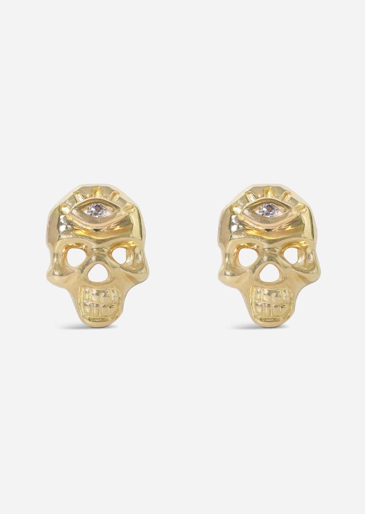 Third Eye Skull Earring | Single