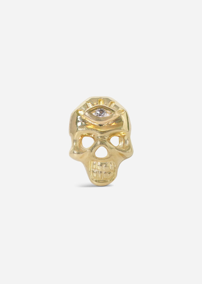 Third Eye Skull Earring | Single