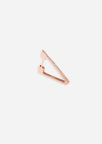 Diamond Triangle Hoop | Single