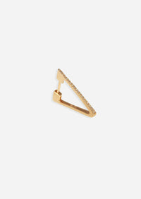 Diamond Triangle Hoop | Single