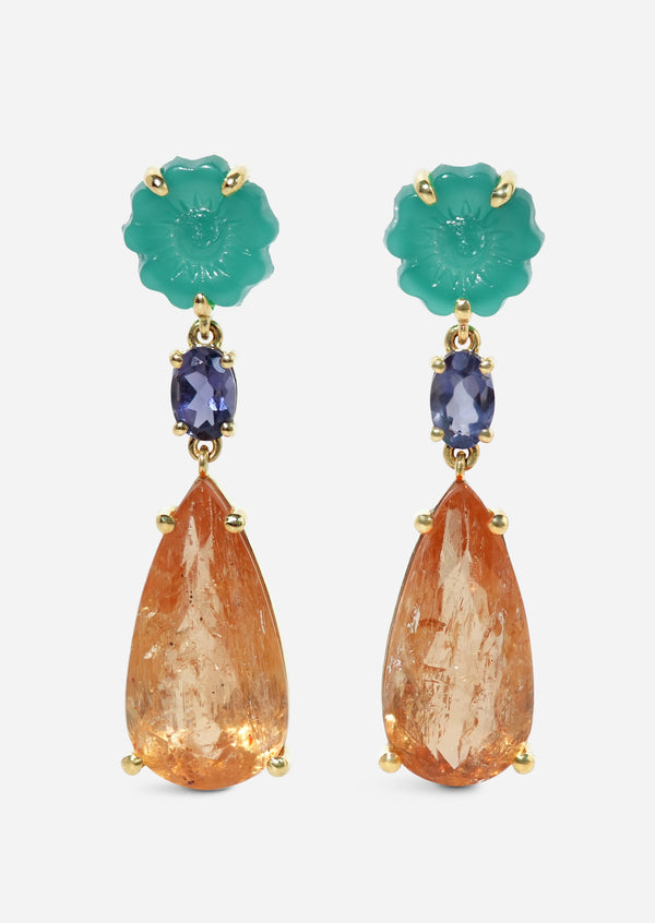 Vanitas Imperial Topaz Earrings