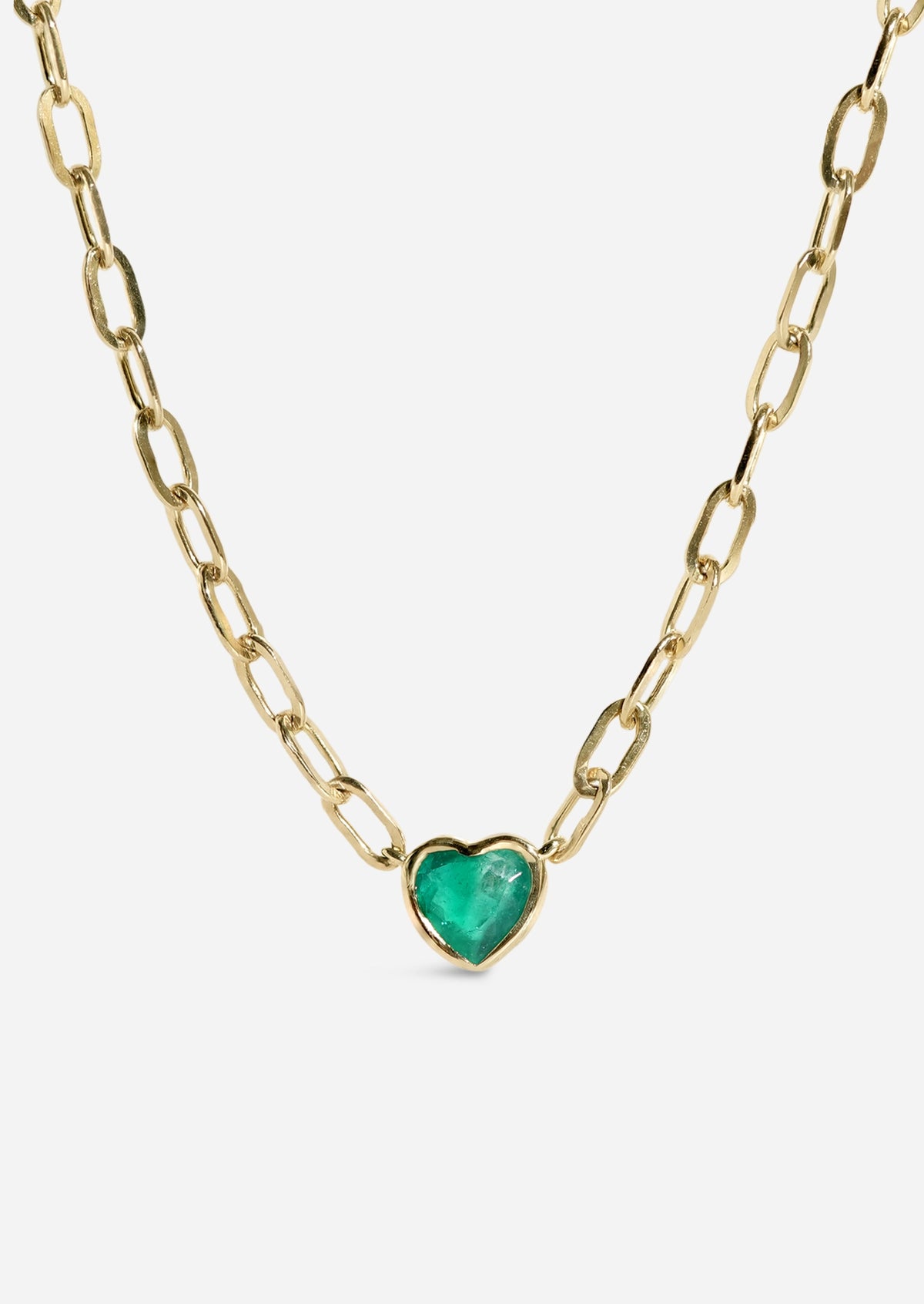 Verdant Heart Staple Necklace