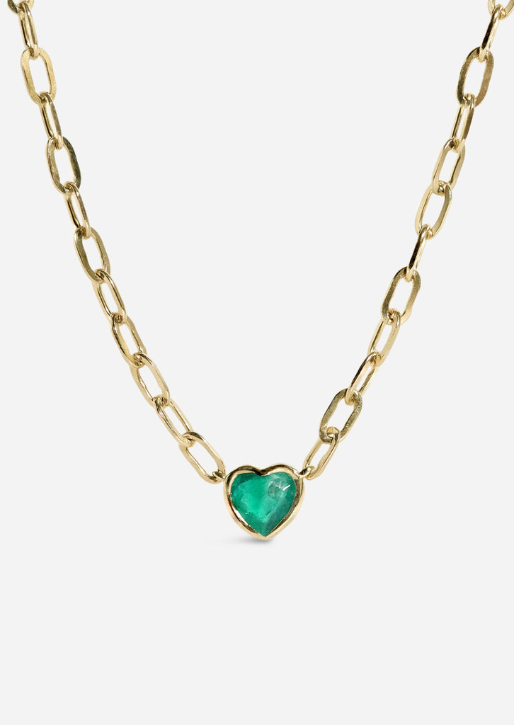 Verdant Heart Staple Necklace