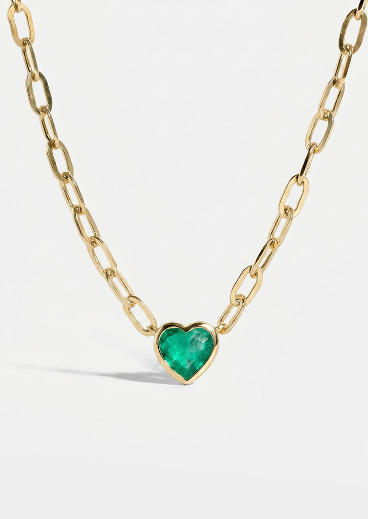 Verdant Heart Staple Necklace