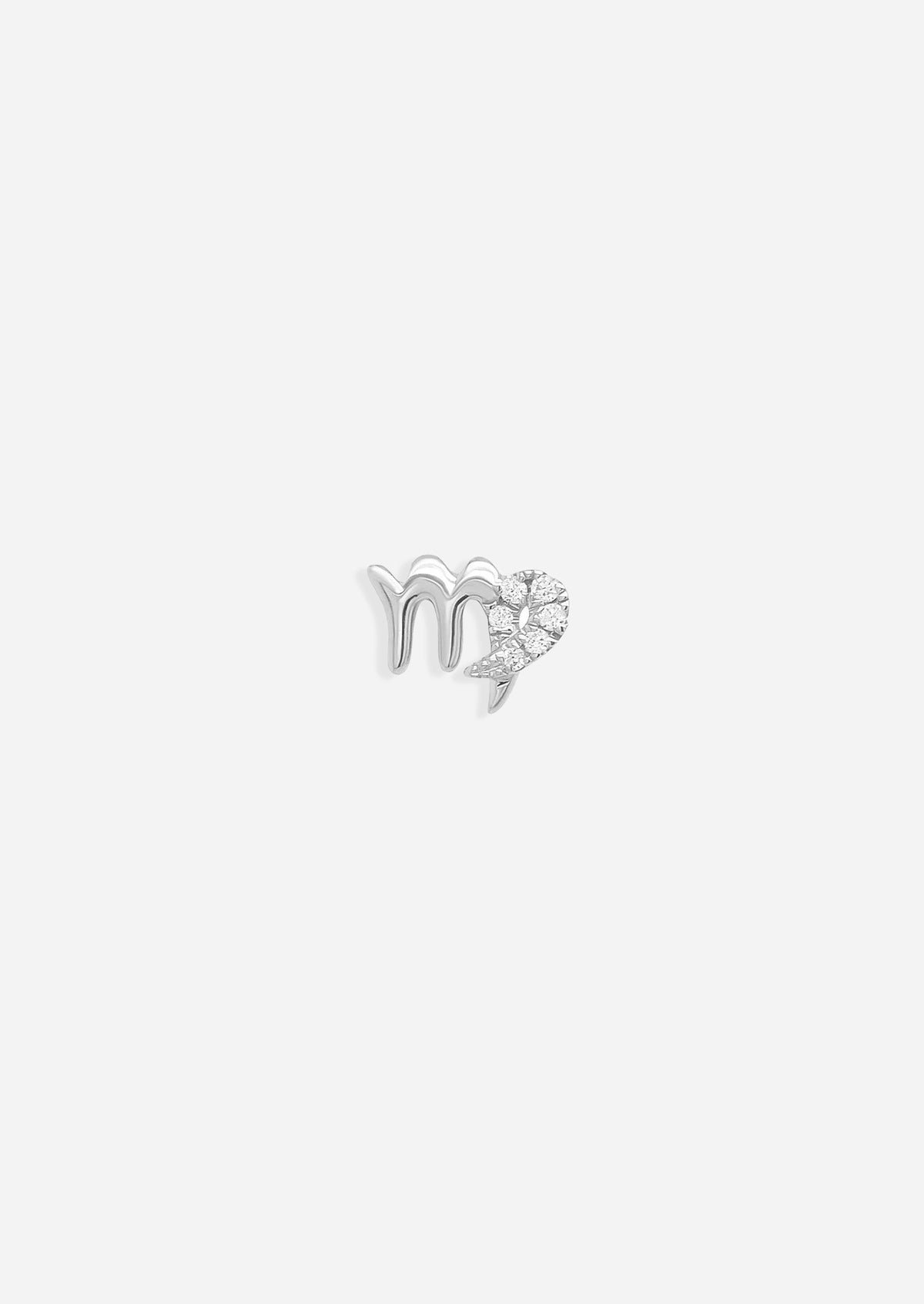 Virgo Threaded Flat Back Earring