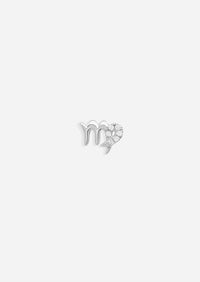 Virgo Threaded Flat Back Earring