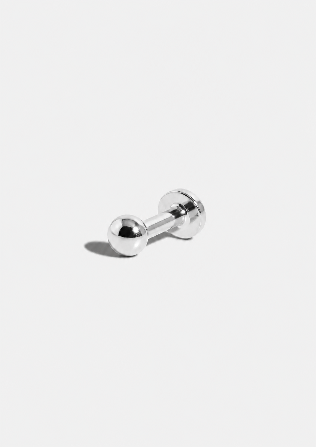 2.5mm Gold Dome Threaded Flat Back Earring