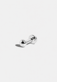 2.5mm Gold Dome Threaded Flat Back Earring
