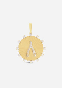 Wishbone Medallion Charm