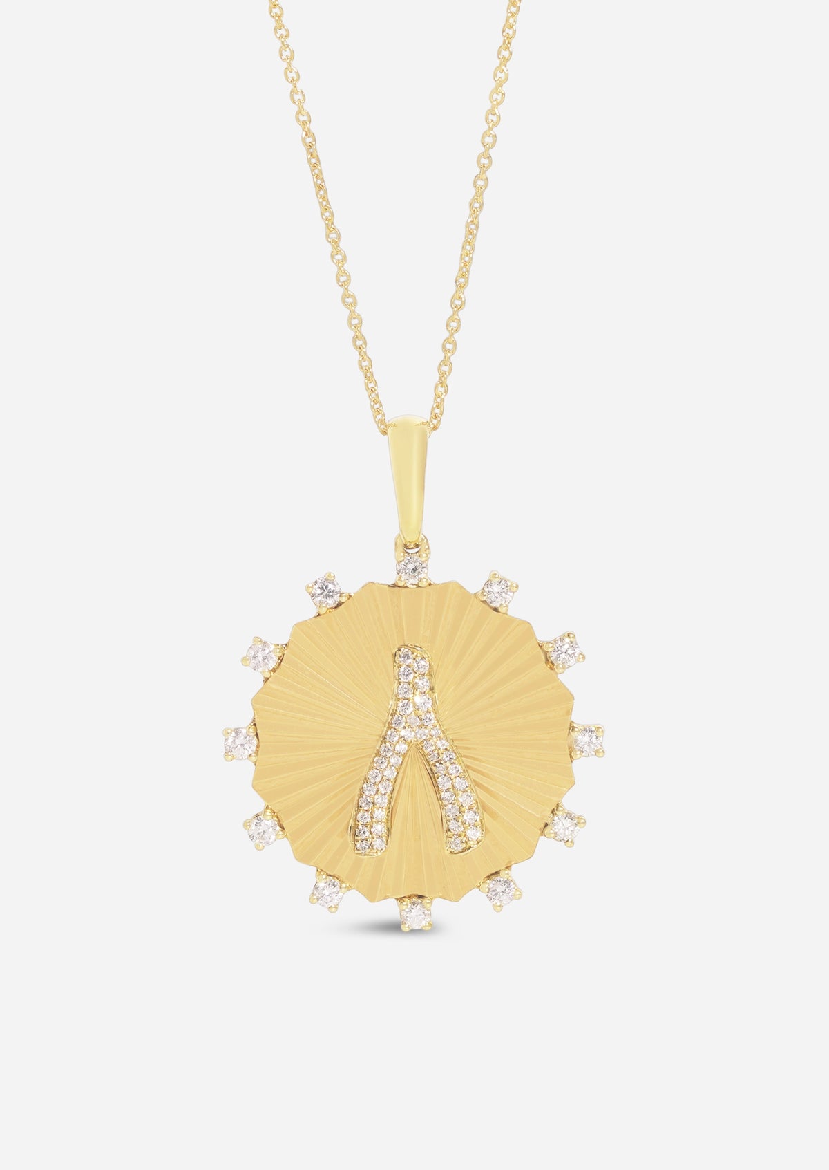 Wishbone Medallion Charm