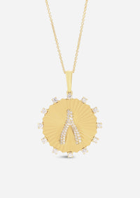 Wishbone Medallion Charm