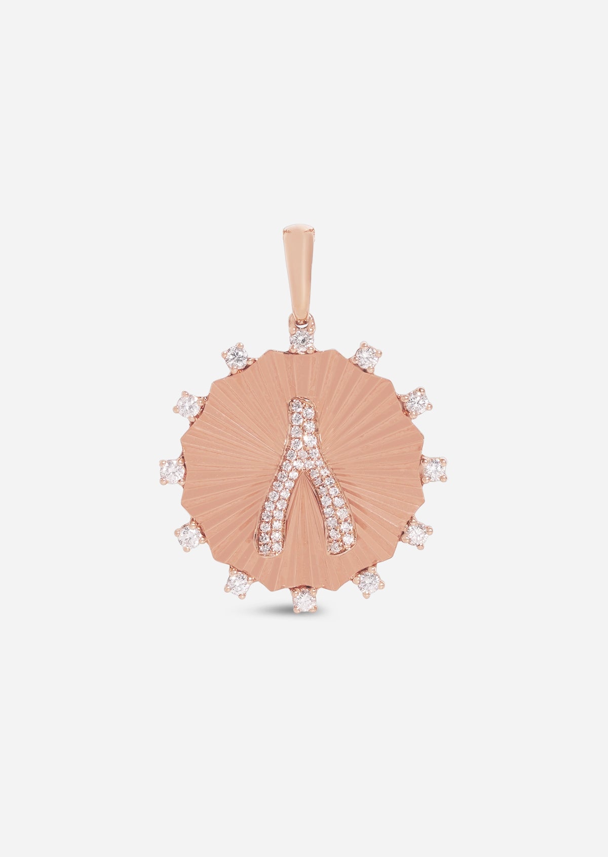 Wishbone Medallion Charm