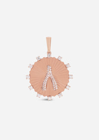 Wishbone Medallion Charm