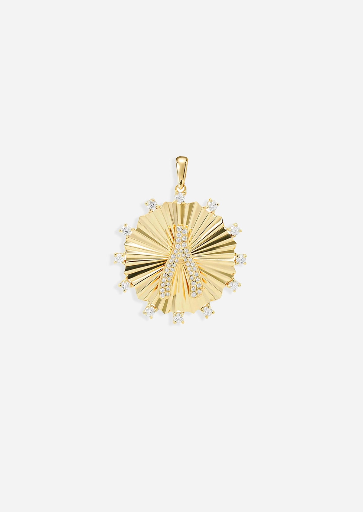 Wishbone Medallion Charm