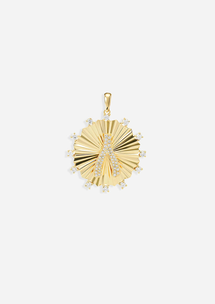 Wishbone Medallion Charm