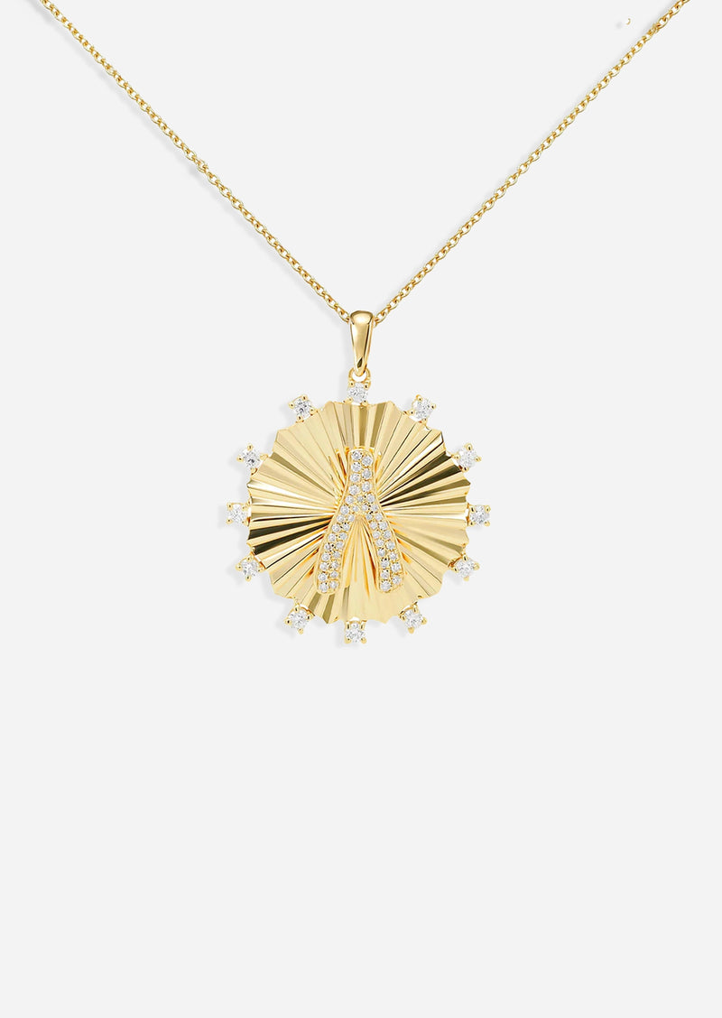 Wishbone Medallion Charm